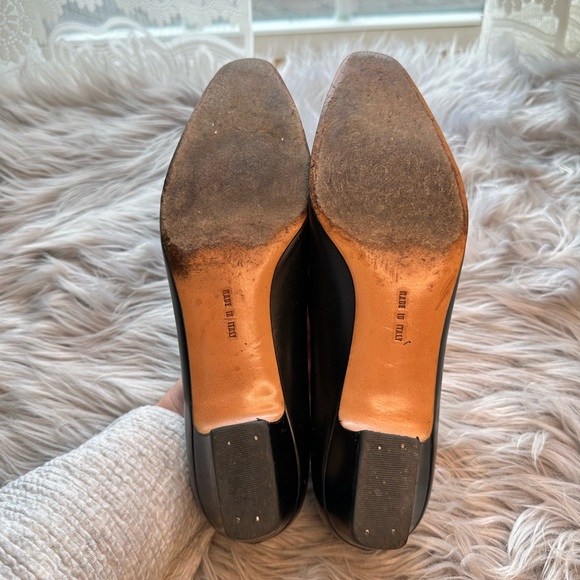Vintage Salvatore Ferragamo Black Leather Pumps - Picture 8 of 8